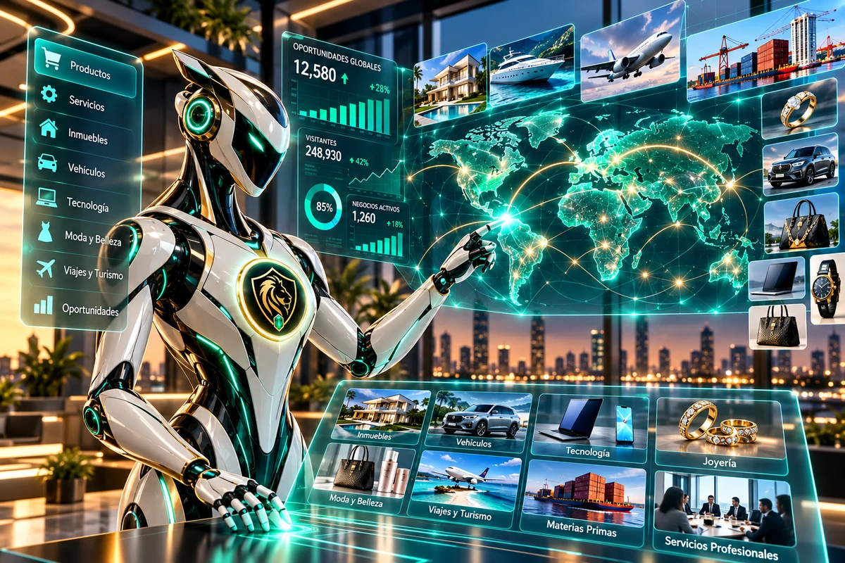 Conector Emerald analizando mercados, productos y oportunidades comerciales globales